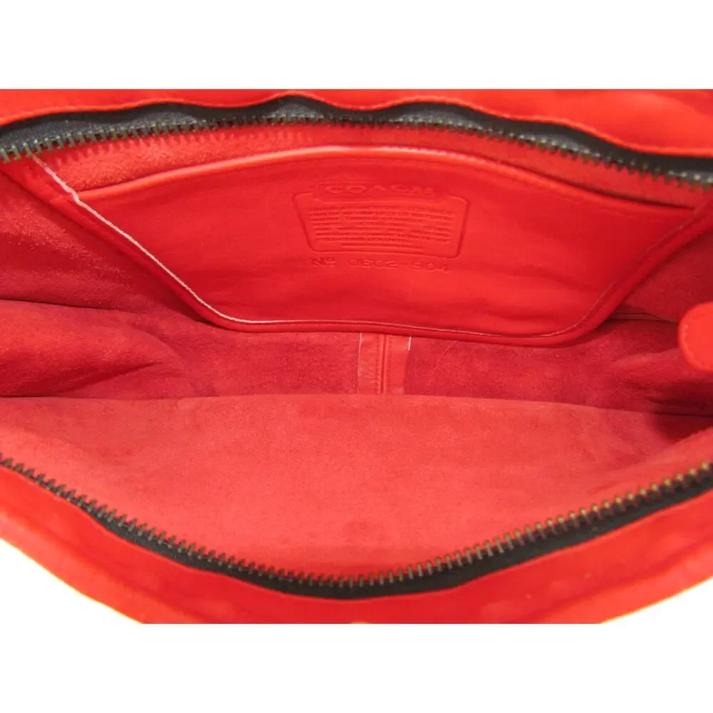 Coach Vintage Red Leather Swinger Bag